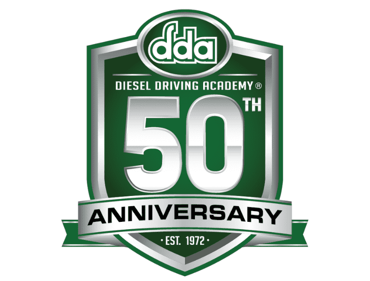DDA Truck Driving School 50th Anniversary Logo